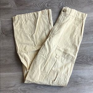 Men's Cream Cargo Pants